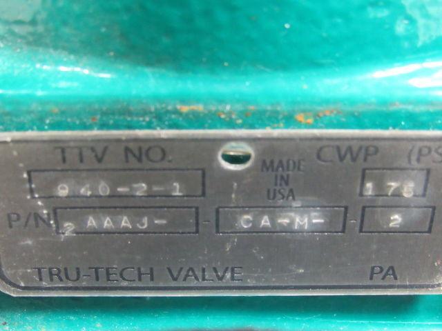 TRU-TECH 2AAAJ-CA-M-2 TRU-FLOW Rubber Diaphragm Manual Valve 2" Flange DI 175PSI