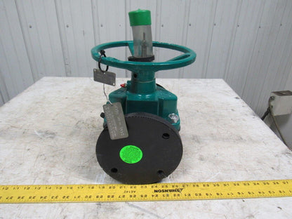 TRU-TECH 3AAAJ-CA-M2 Tru-Flow Rubber Diaphragm Manual Valve 3" Flanged 150 PSI