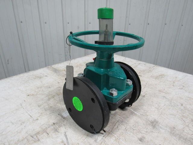 TRU-TECH 3AAAJ-CA-M2 Tru-Flow Rubber Diaphragm Manual Valve 3" Flanged 150 PSI