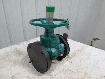 TRU-TECH 3AAAJ-CA-M2 Tru-Flow Rubber Diaphragm Manual Valve 3" Flanged 150 PSI