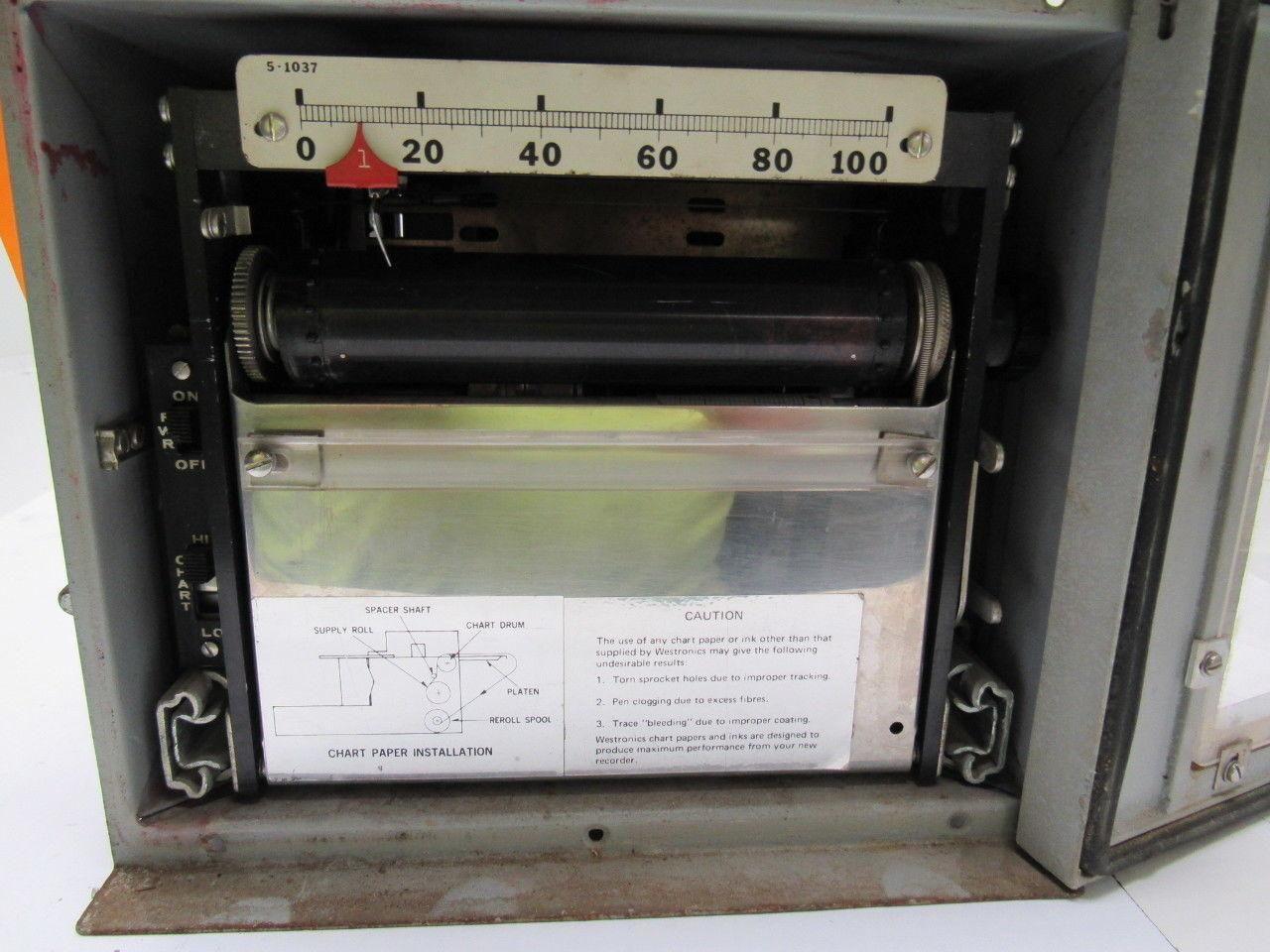 Tracor Westronics S5E Chart Recorder 110V For parts or repair