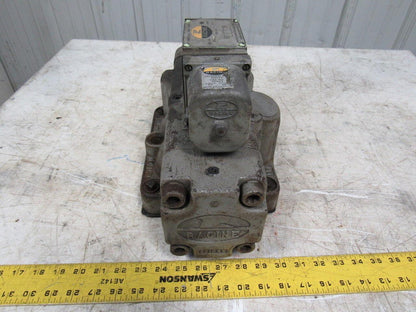 Racine L-30507 3000 PSI 4 Way Hydraulic Solenoid Control Valve 115V Coil
