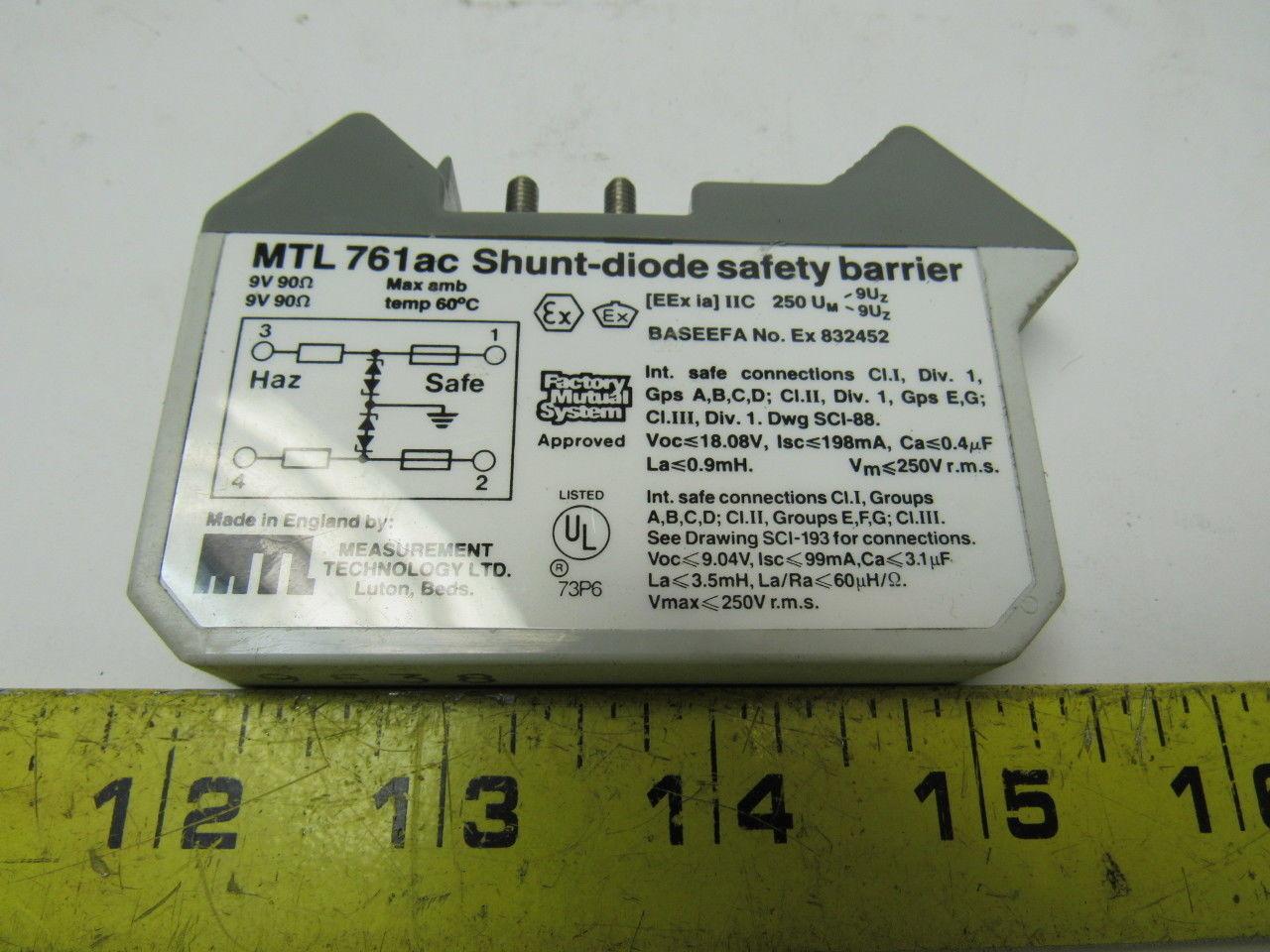 MTL 761ac Shunt-Diode Safety Barrier 9V