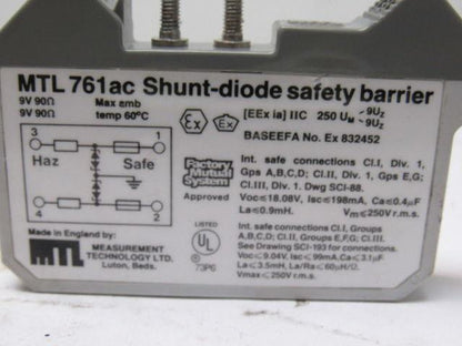 MTL 761ac Shunt-Diode Safety Barrier 9V