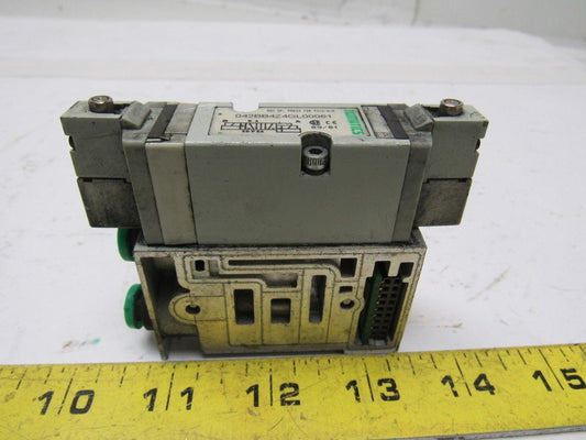 Numatics 042BB4Z4GL00061 Pneumatic Solenoid Valve W/Manifold Block 24VDC 150PSIG