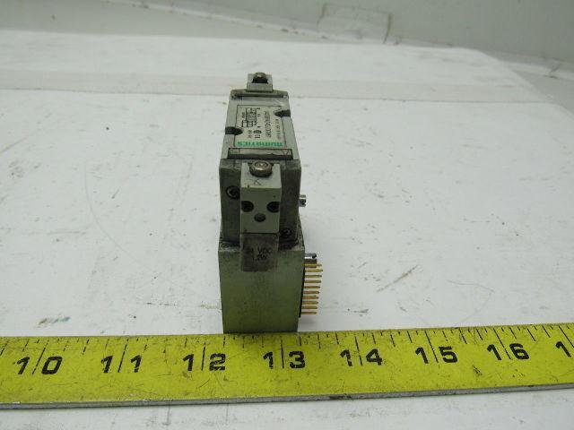 Numatics 042BB4Z4GL00061 Pneumatic Solenoid Valve W/Manifold Block 24VDC 150PSIG