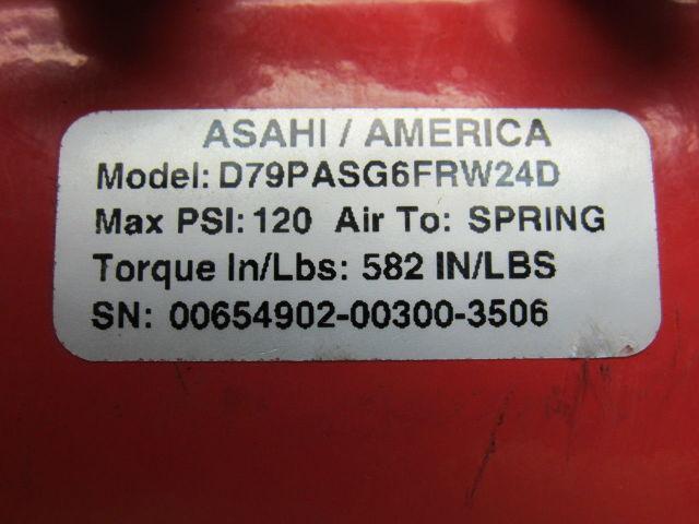 ASHAI/AMERICA D79PASG6FRW24D Pneumatic Actuator Valve Air To Spring 120 Psi Max
