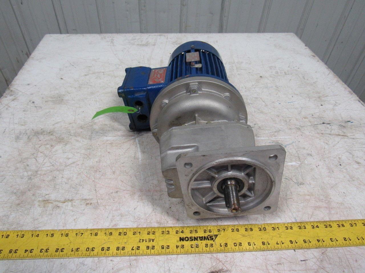 Bonfiglioli S201 F P80 Gear Speed Reducer W/1HP 280/480V Motor