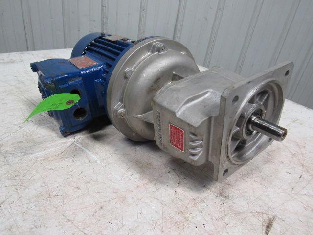 Bonfiglioli S201 F P80 Gear Speed Reducer W/1HP 280/480V Motor