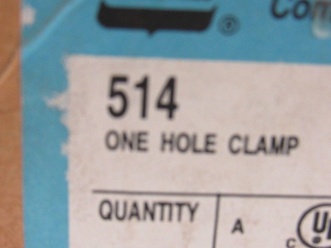 Crouse Hinds 514 1-1/2" Half Strap One Hole Rigid Conduit Hanger Lot Of 50