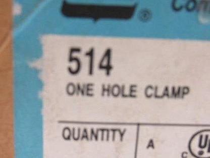 Crouse Hinds 514 1-1/2" Half Strap One Hole Rigid Conduit Hanger Lot Of 50