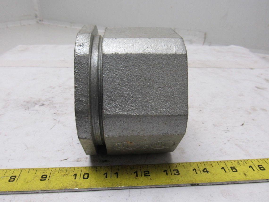 Crouse Hinds 197 3" Threaded Rigid IMC Conduit 3 Piece Coupling Lot Of 2