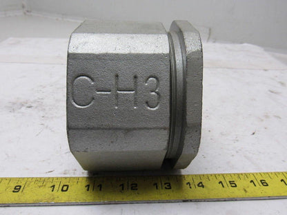 Crouse Hinds 197 3" Threaded Rigid IMC Conduit 3 Piece Coupling Lot Of 2