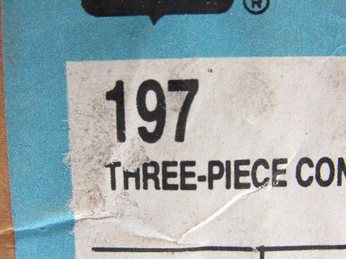 Crouse Hinds 197 3" Threaded Rigid IMC Conduit 3 Piece Coupling Lot Of 2