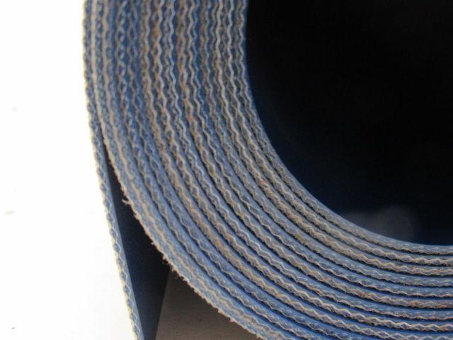 2-Ply Blue Smooth Top PVC Rubber Conveyor Belt 10' X 30-3/4" X 0.050"