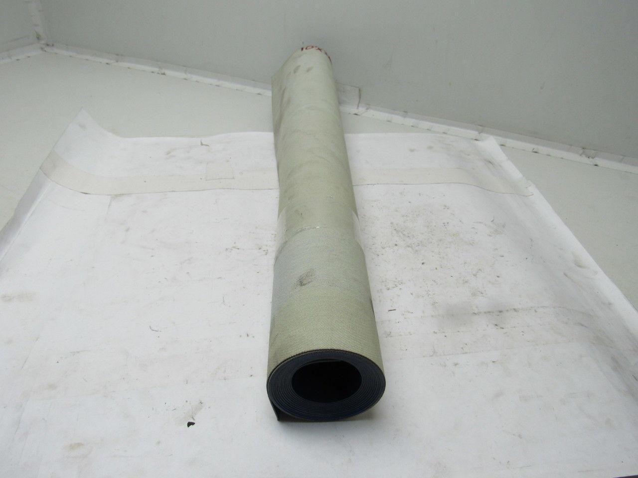 2-Ply Blue Smooth Top PVC Rubber Conveyor Belt 10' X 30-3/4" X 0.050"