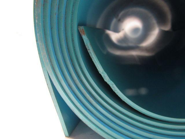 1-Ply Blue Smooth Both Sides Rubber Conveyor Belt 8' X 32" X 0.114"