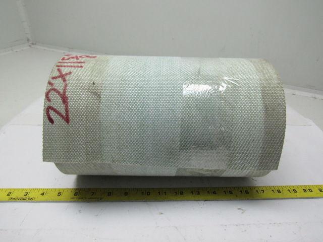 Green Urethane Smooth Top Woven Back Conveyor Belt 22' X 11-5/8" X 0.138"