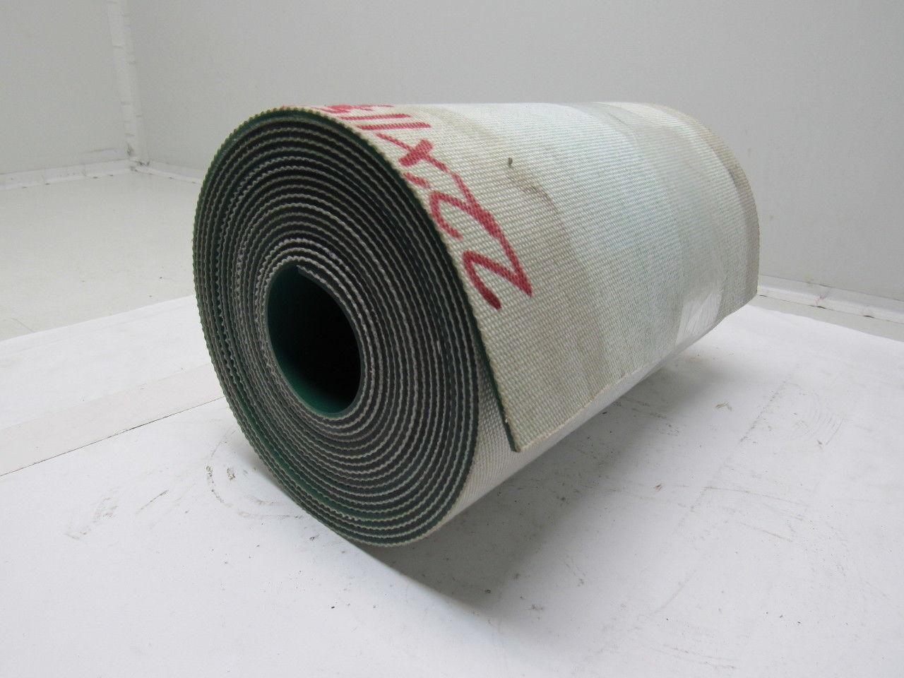 Green Urethane Smooth Top Woven Back Conveyor Belt 22' X 11-5/8" X 0.138"