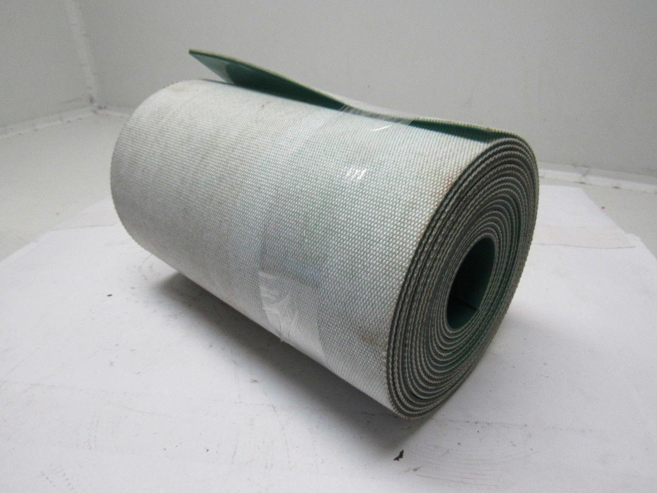 Green Urethane Smooth Top Woven Back Conveyor Belt 22' X 11-5/8" X 0.138"