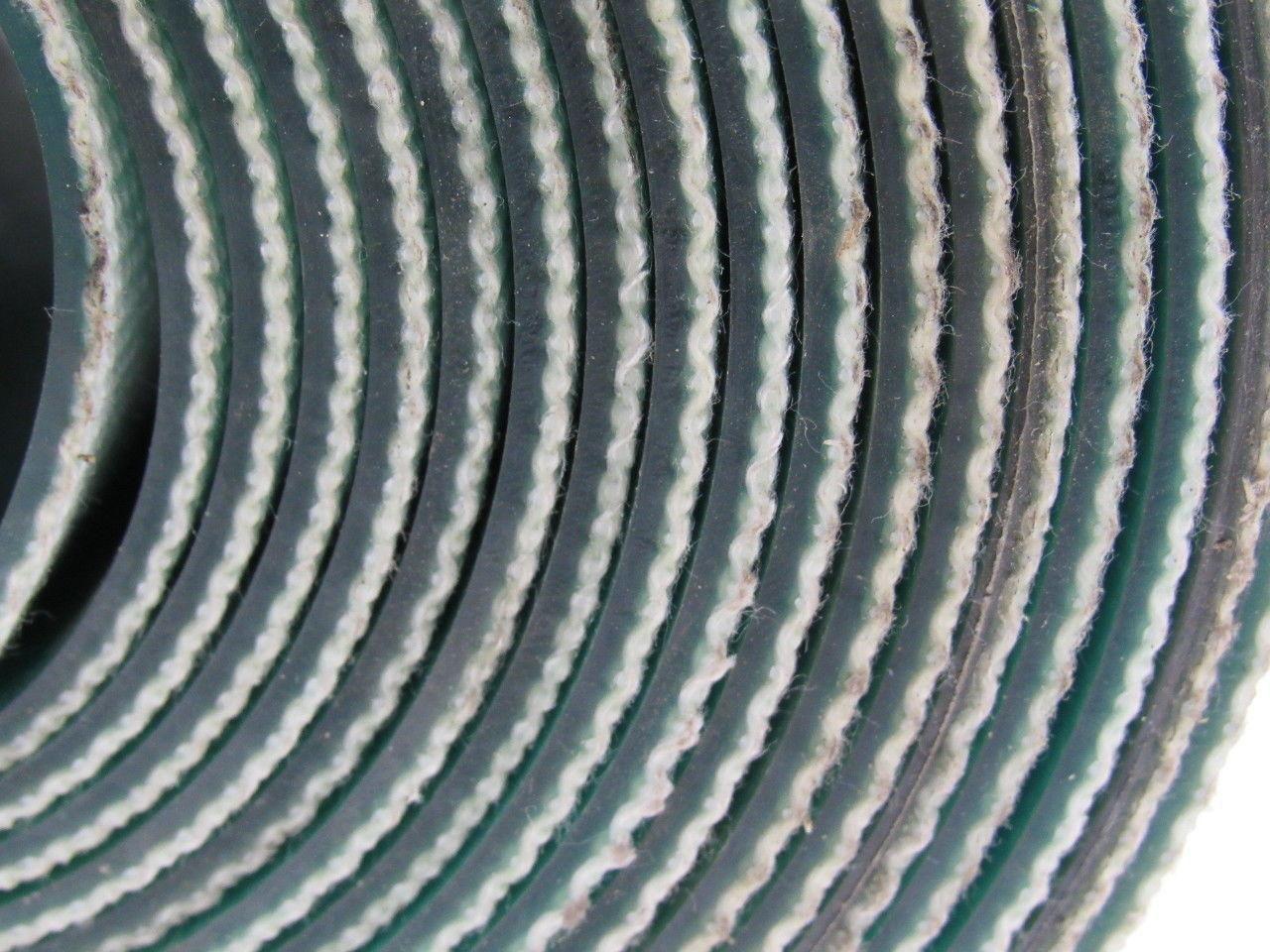 Green Urethane Smooth Top Woven Back Conveyor Belt 22' X 11-5/8" X 0.138"