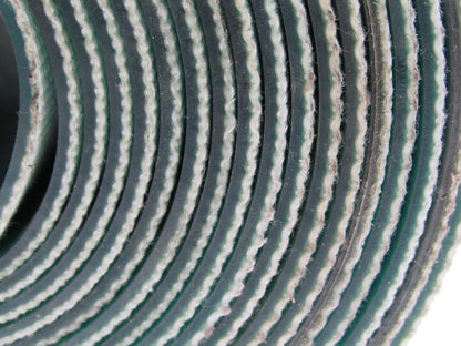 Green Urethane Smooth Top Woven Back Conveyor Belt 22' X 11-5/8" X 0.138"