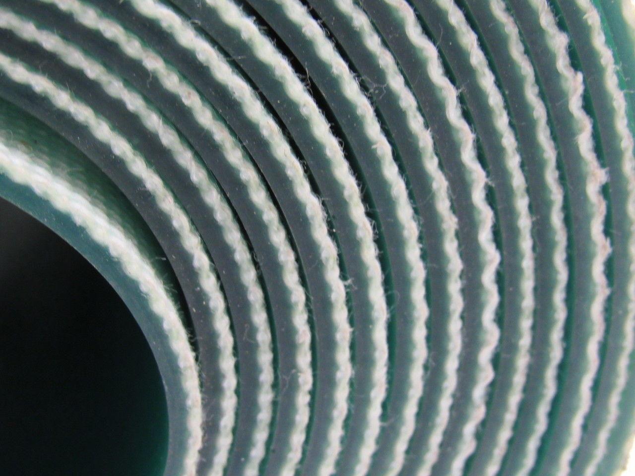 Green Urethane Smooth Top Woven Back Conveyor Belt 16' X 11-1/4" X 0.138"