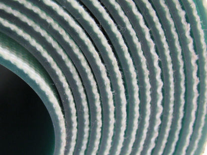 Green Urethane Smooth Top Woven Back Conveyor Belt 16' X 11-1/4" X 0.138"