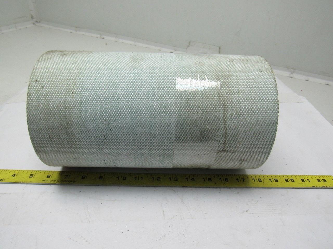 Green Urethane Smooth Top Woven Back Conveyor Belt 17' X 11-3/8" X 0.138"