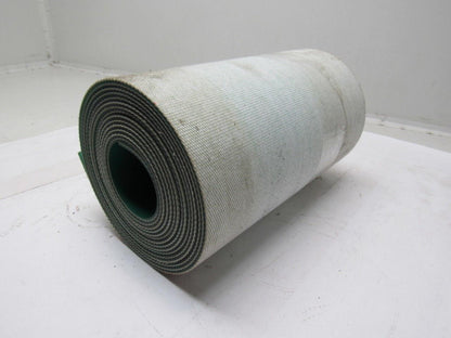 Green Urethane Smooth Top Woven Back Conveyor Belt 17' X 11-3/8" X 0.138"