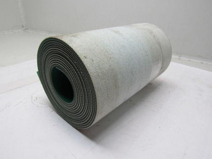 Green Urethane Smooth Top Woven Back Conveyor Belt 17' X 11-3/8" X 0.138"