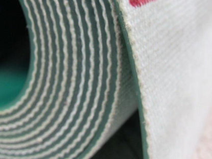 Green Urethane Smooth Top Woven Back Conveyor Belt 14' X 26" X 0.138"