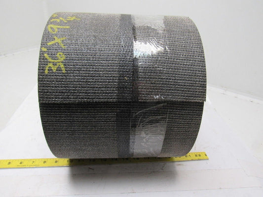 Black PVC Rubber Rough Top Incline Conveyor Belt 36' X 9-3/4" X 0.273"