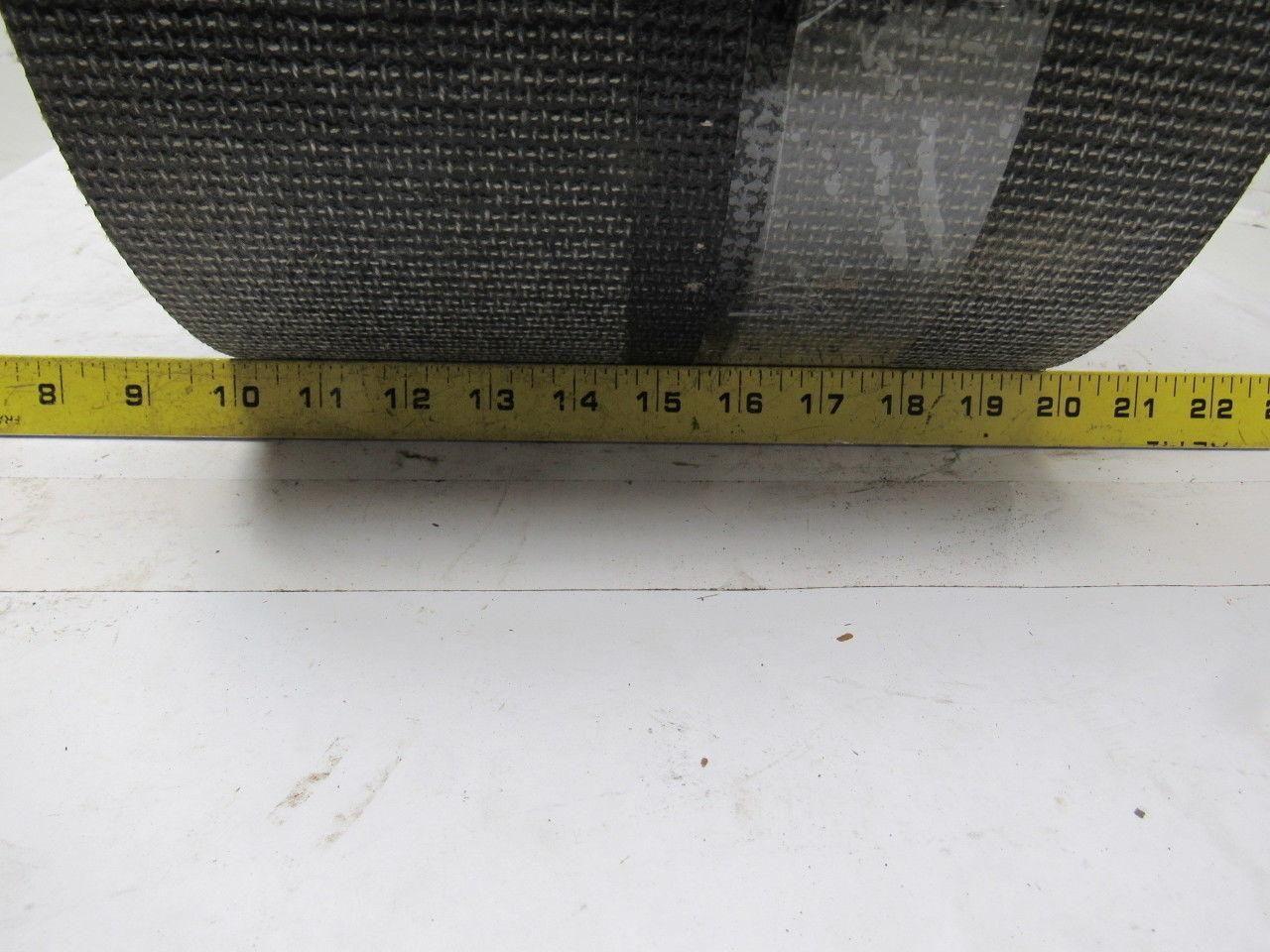 Black PVC Rubber Rough Top Incline Conveyor Belt 36' X 9-3/4" X 0.273"