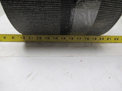 Black PVC Rubber Rough Top Incline Conveyor Belt 36' X 9-3/4" X 0.273"