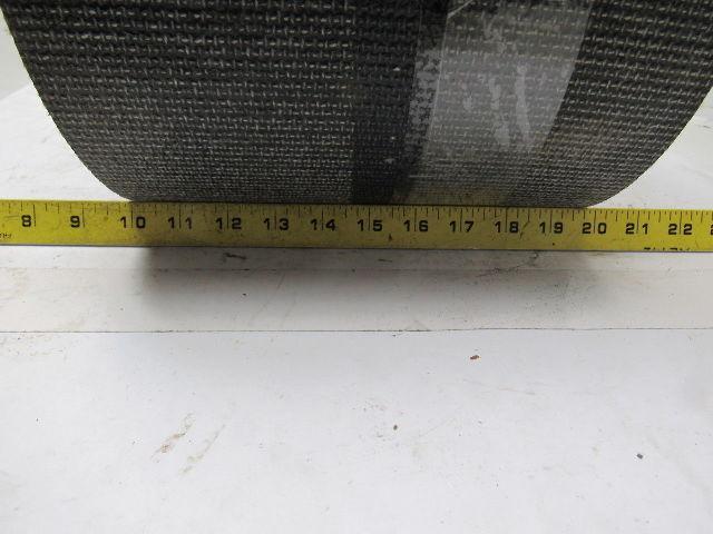 Black PVC Rubber Rough Top Incline Conveyor Belt 36' X 9-3/4" X 0.273"