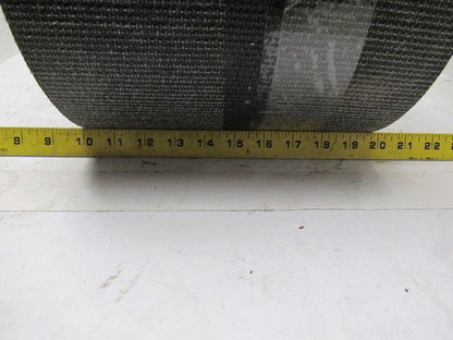 Black PVC Rubber Rough Top Incline Conveyor Belt 36' X 9-3/4" X 0.273"