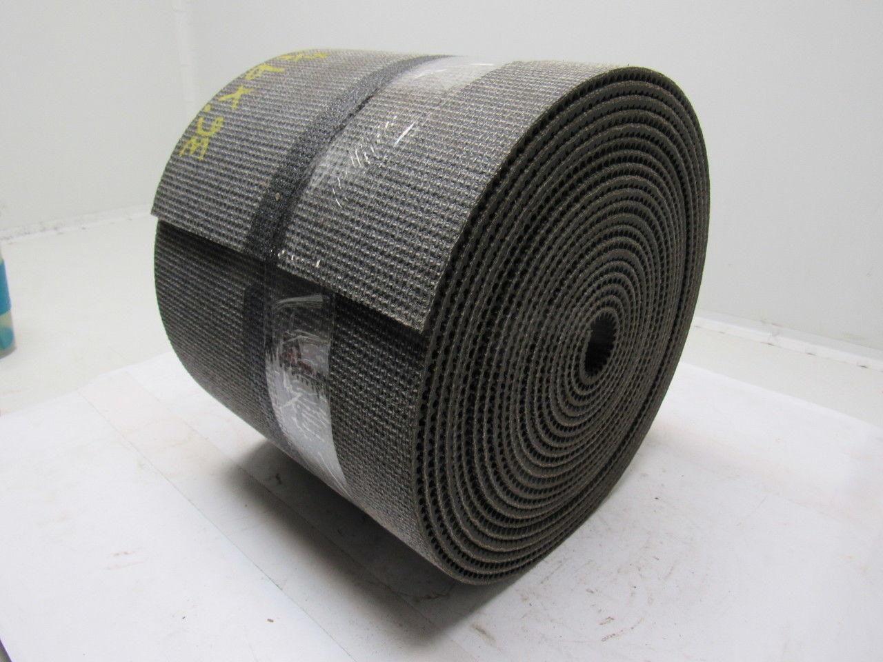 Black PVC Rubber Rough Top Incline Conveyor Belt 36' X 9-3/4" X 0.273"