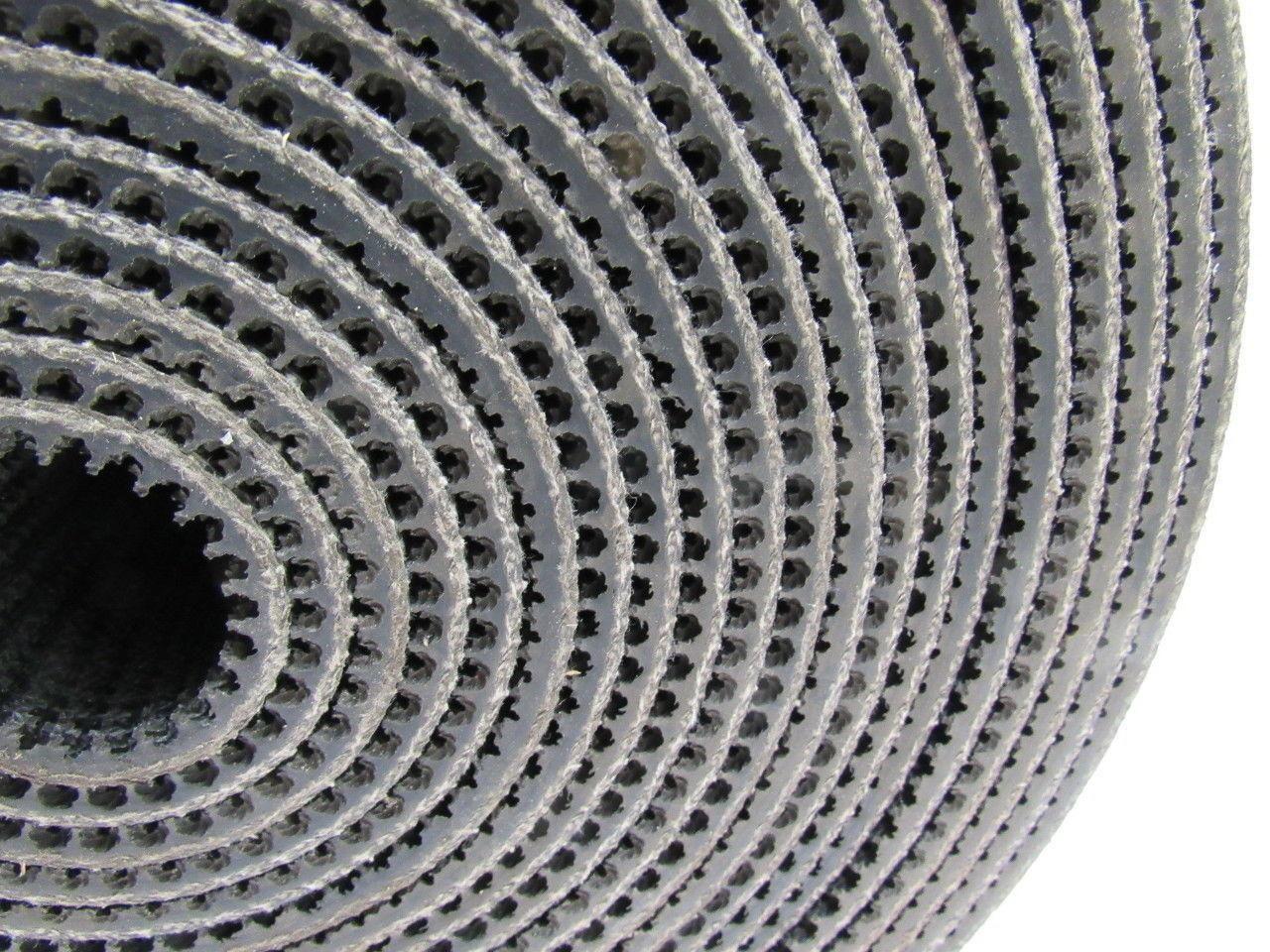 Black PVC Rubber Rough Top Incline Conveyor Belt 36' X 9-3/4" X 0.273"