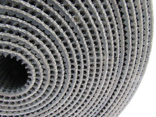 Black PVC Rubber Rough Top Incline Conveyor Belt 36' X 9-3/4" X 0.273"