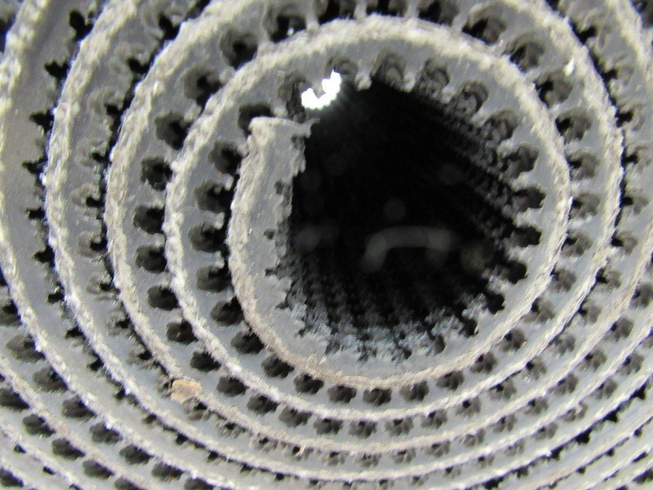 Black PVC Rubber Rough Top Incline Conveyor Belt 36' X 9-3/4" X 0.273"