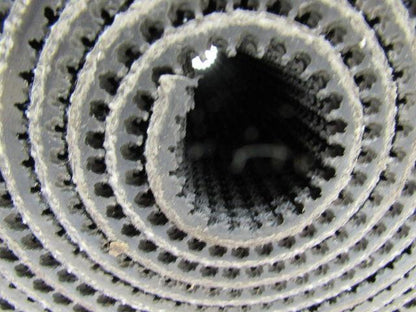 Black PVC Rubber Rough Top Incline Conveyor Belt 36' X 9-3/4" X 0.273"