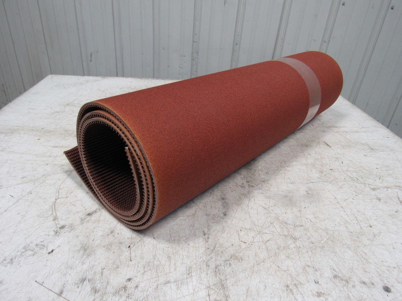 3 ply red rubber rough top incline conveyor belt 7' X 30-1/2" X 0.313"