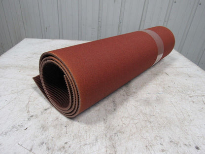 3 ply red rubber rough top incline conveyor belt 7' X 30-1/2" X 0.313"
