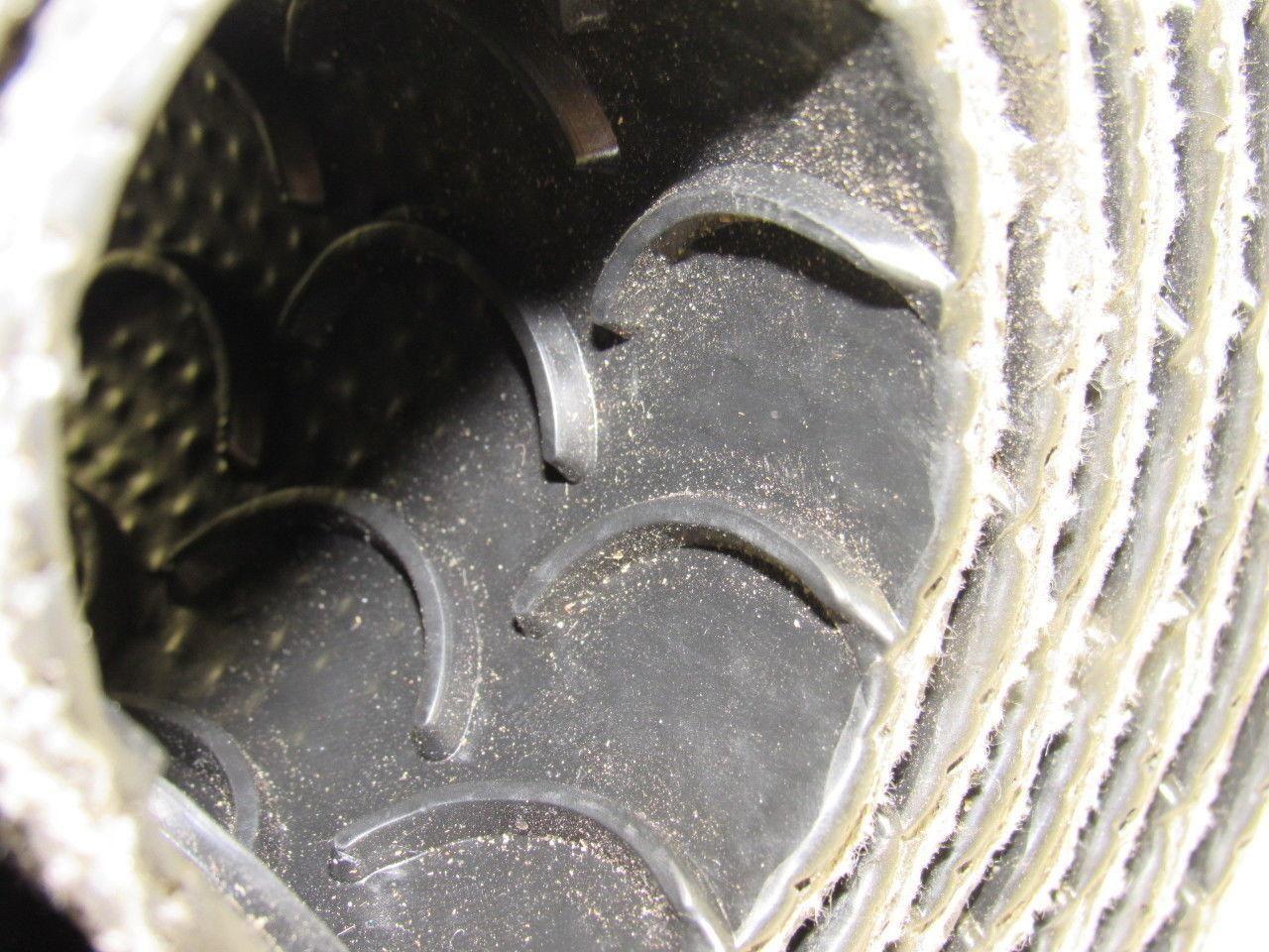 Interwoven Polyester Black PVC Crescent Top Conveyor Belt 8' X 6-7/8"