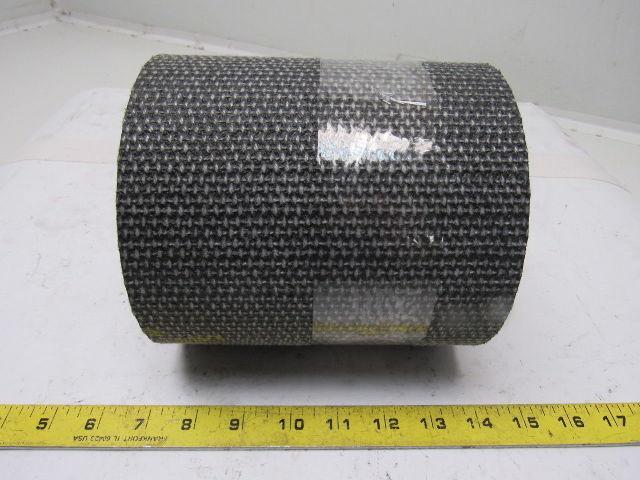Interwoven Polyester Black PVC Crescent Top Conveyor Belt 8' X 6-7/8"