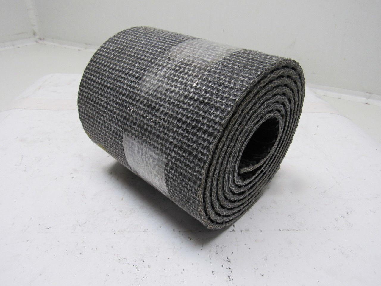 Interwoven Polyester Black PVC Crescent Top Conveyor Belt 8' X 6-7/8"