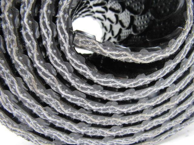 Interwoven Polyester Black PVC Crescent Top Conveyor Belt 8' X 6-7/8"