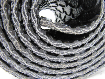 Interwoven Polyester Black PVC Crescent Top Conveyor Belt 8' X 6-7/8"