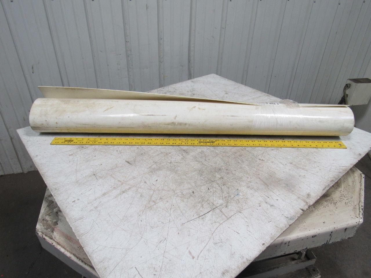 3R10-0W 3-Ply White Food Grade Smooth Top Conveyor Belt 52" X 62" X 0.130"